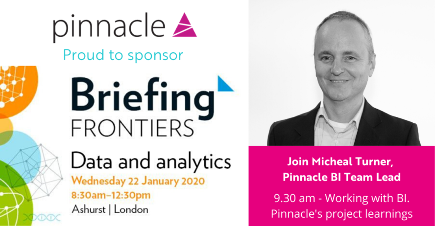 Pinnacle Michael Turner speaking at Briefing Frontiers Data and Analytics