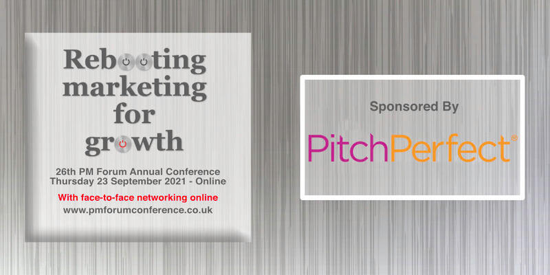 Pitching, as a critical marketing activity, to be represented at the PM Forum Conference